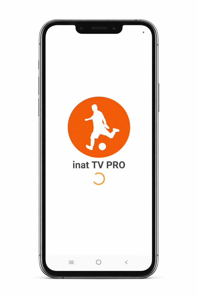 Inat TV Pro Android uygulamasının açılış ekranı ve yükleme animasyonu